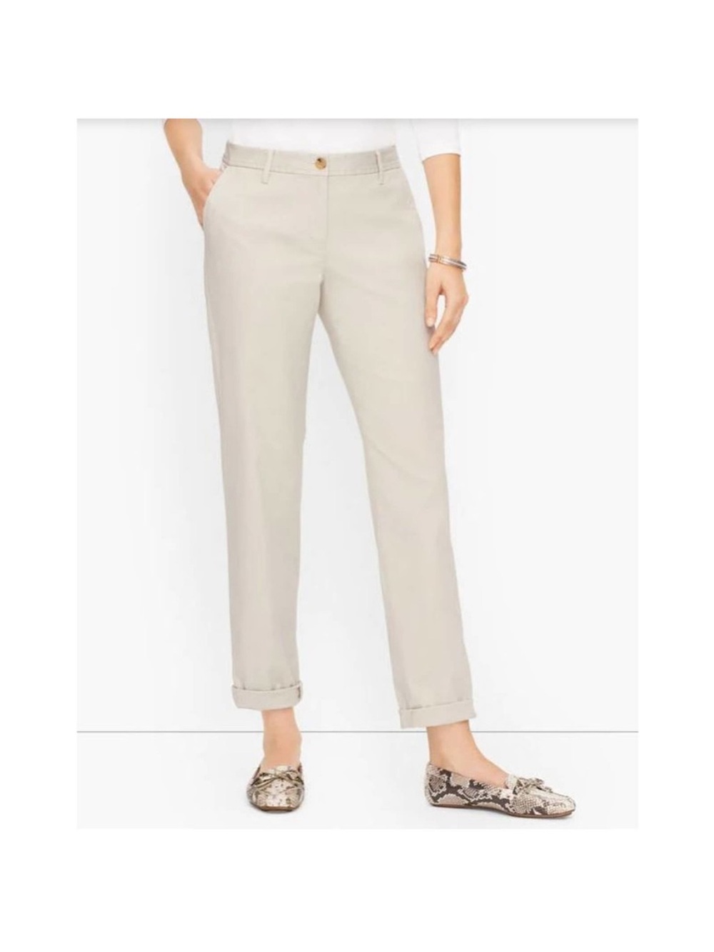 NWT Talbots Weekend Super Soft Chino Pant 12P